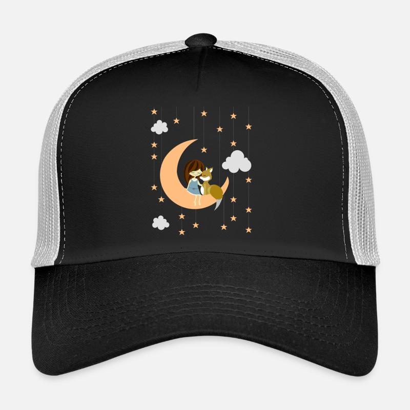 moon fox - Trucker Cap - Schwarz/Steingrau