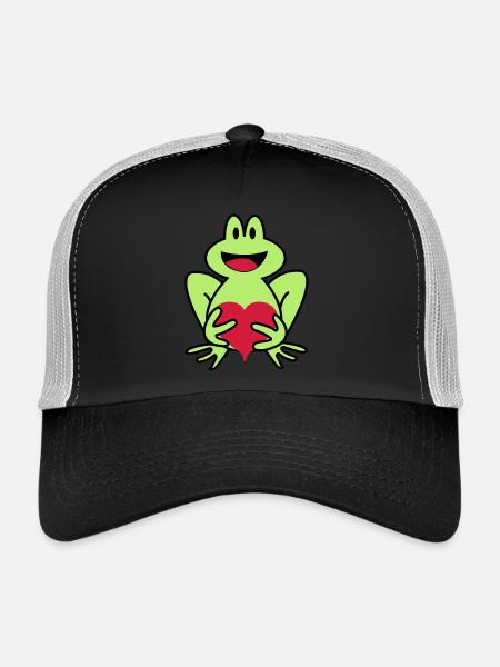 frosch - Trucker Cap - Schwarz/Steingrau - Vorne