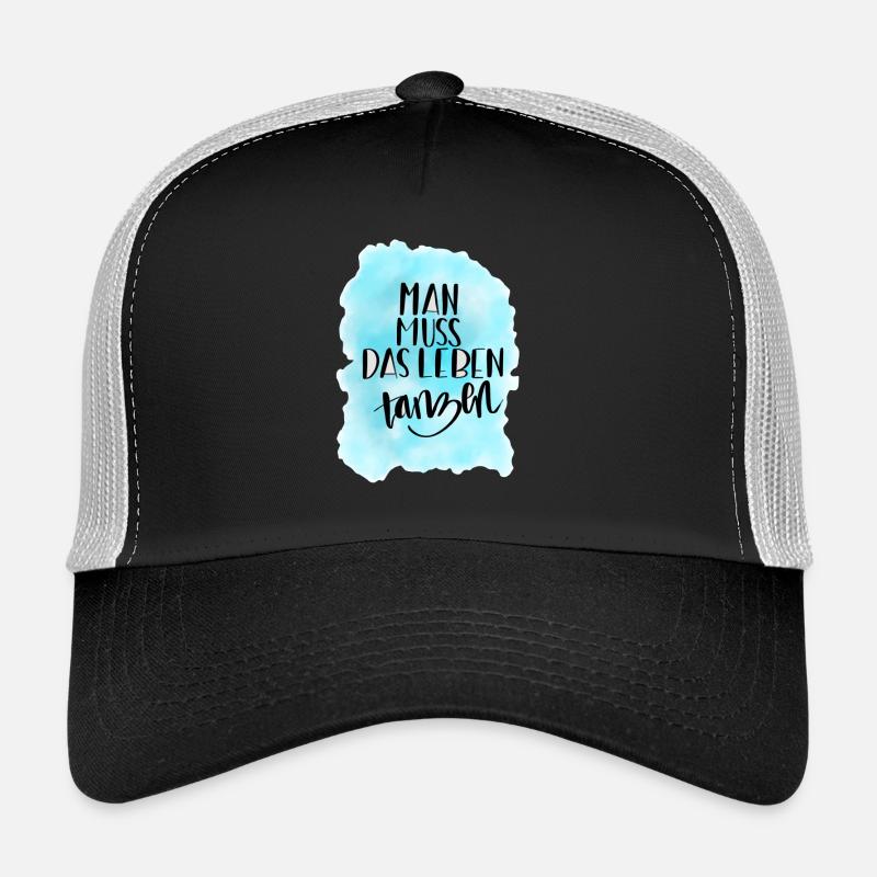 Das Leben tanzen - Trucker Cap - Schwarz/Steingrau