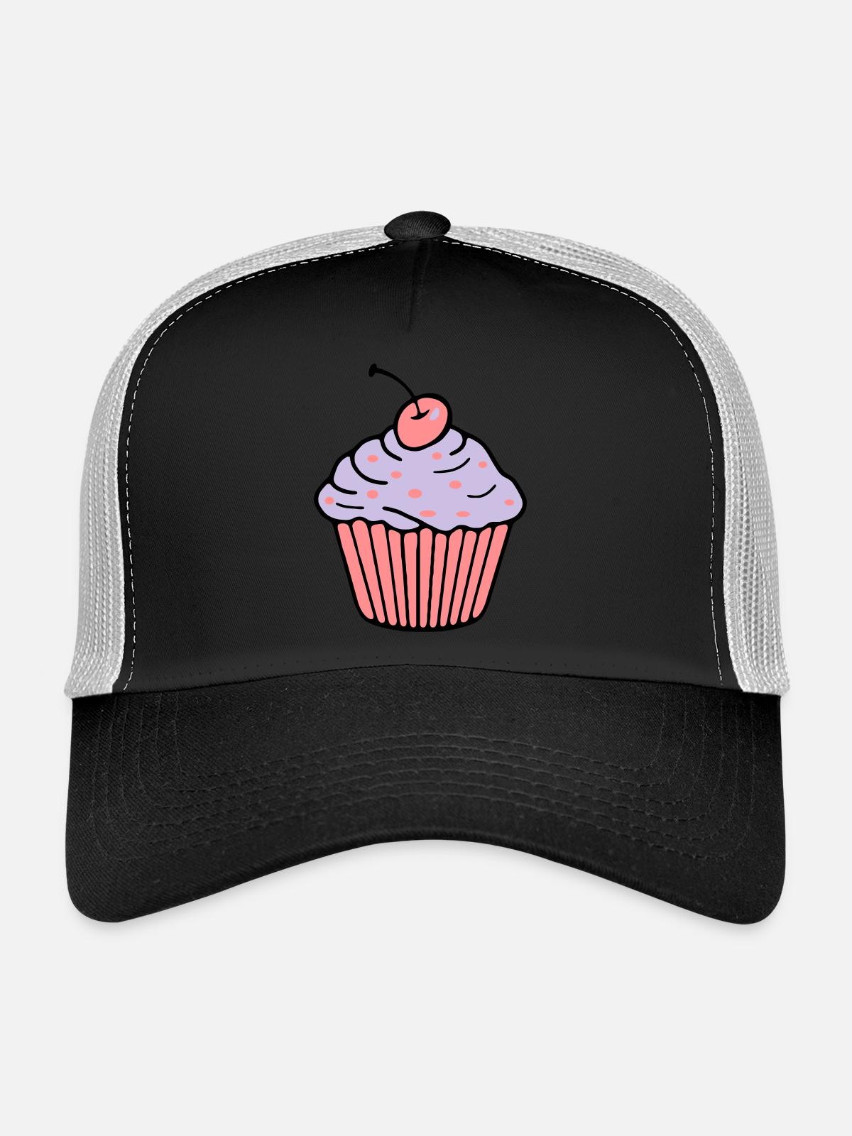 Cupcake - Trucker Cap - black/stone grey - Front