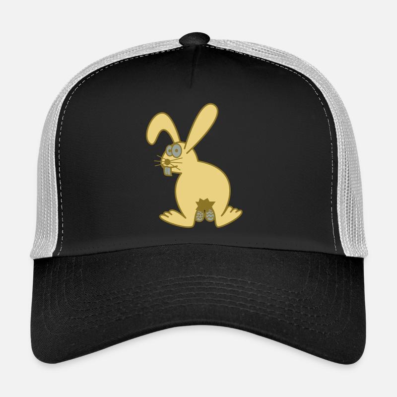 Osterhase mit ostereiern - Trucker Cap - Schwarz/Steingrau