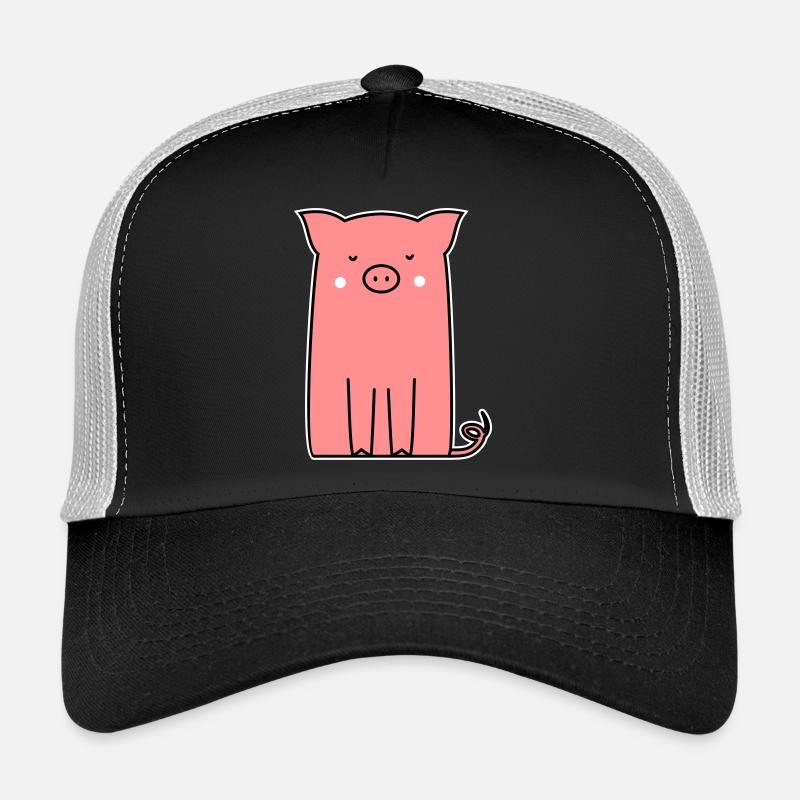rosa Schweinchen Ferkel Sau niedlich tierisch Trucker Cap