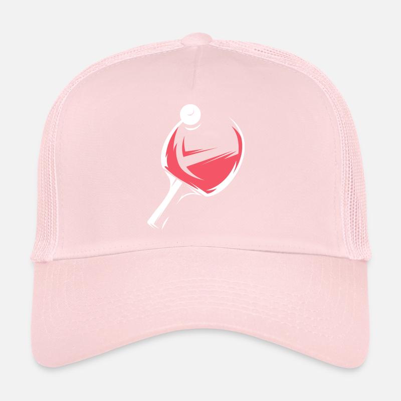 Équipe d’illustration de jeu de raquette de tennis de table Casquette trucker 