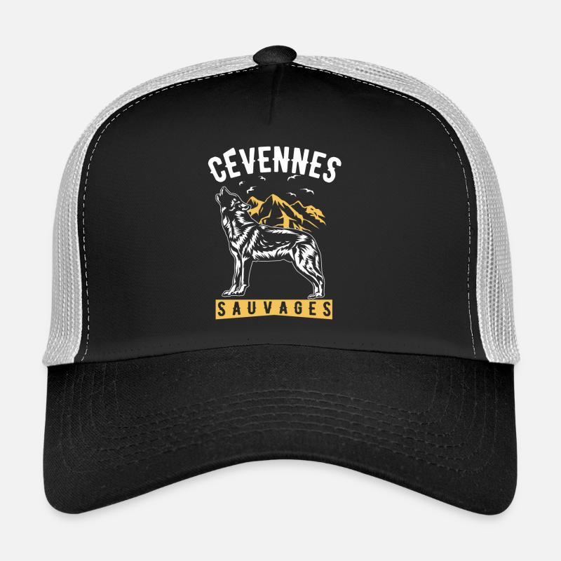 Cévennes Sauvages - Casquette trucker  - noir/gris pierre