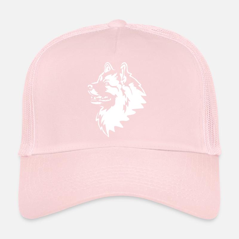Tête Wolfsspitz « Black Edition » Casquette trucker 