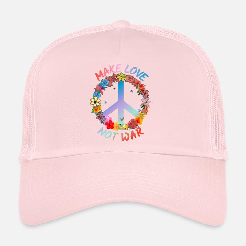 Faites l’amour pas la guerre Casquette trucker 