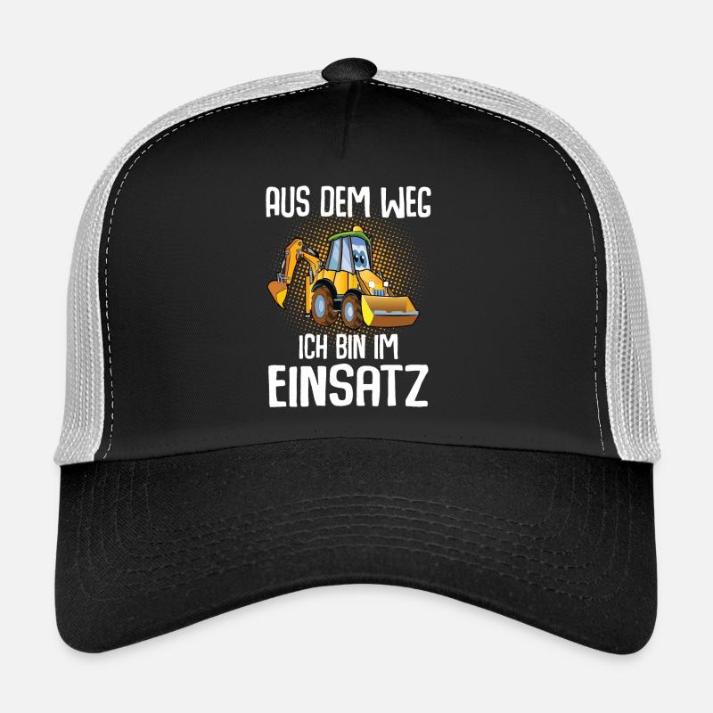 Bagger Kinder Aus Dem Weg - Trucker Cap - Schwarz/Steingrau