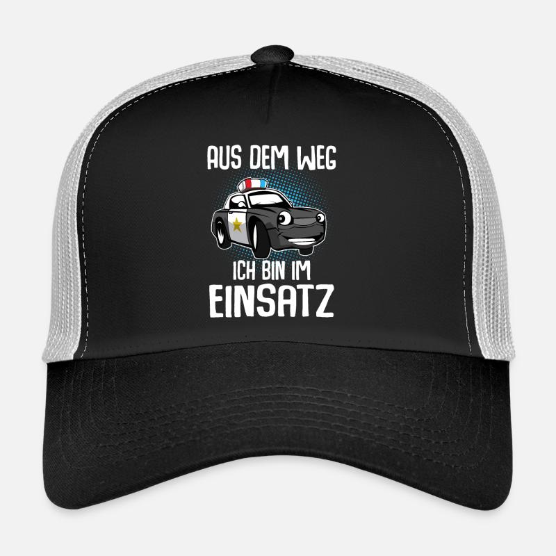 Aus Dem Weg Ich Bin Im Einsatz - Trucker Cap - Schwarz/Steingrau