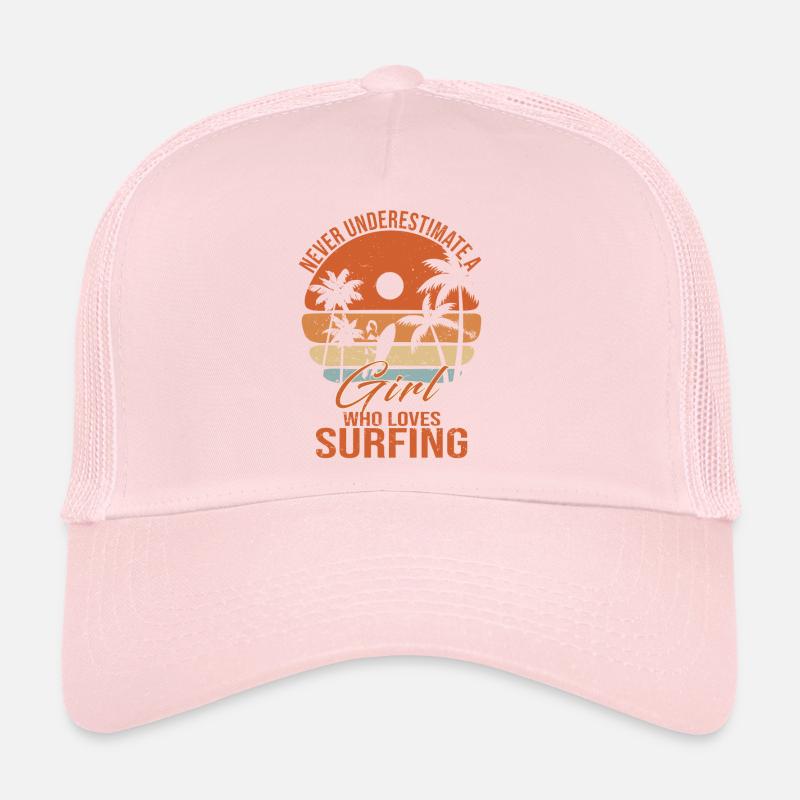 Surfeuse Retro palmier Casquette trucker 