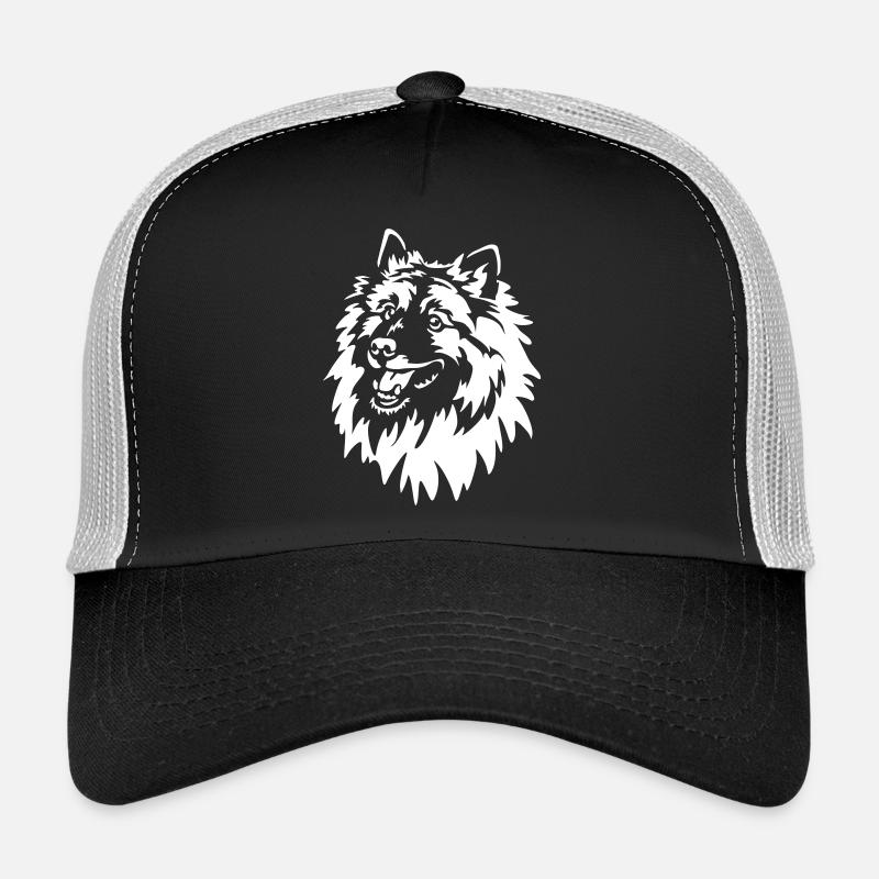 Wolfsspitz Kopf "Black Edition" Trucker Cap