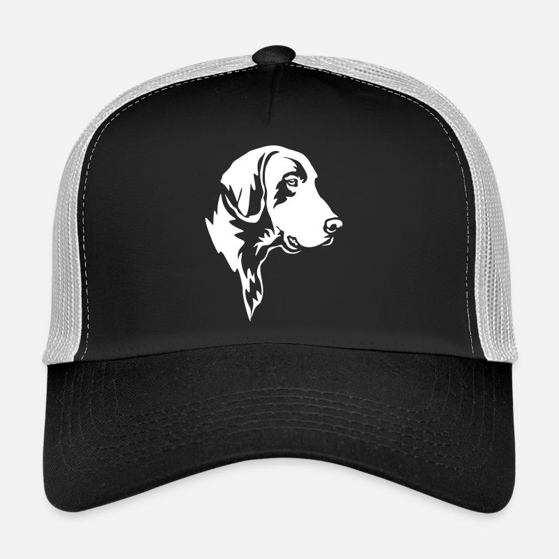 Deutsch Kurzhaar Kopf "Black Edition" Trucker Cap