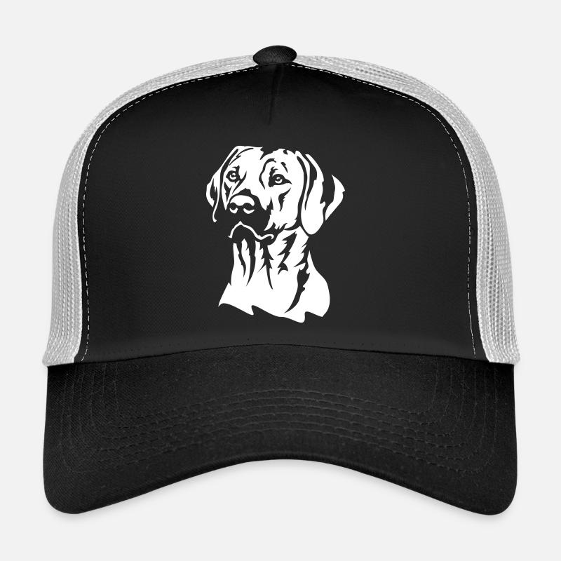 Rhodesian Ridgeback Head « Black Edition » Casquette trucker 