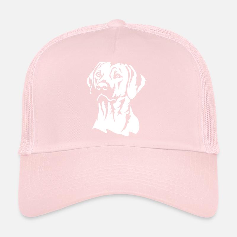 Rhodesian Ridgeback Head « Black Edition » Casquette trucker 