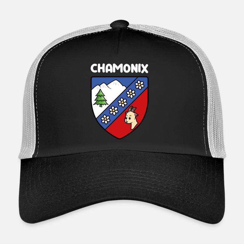 Flag Mignon Chamonix Mont Blanc Haute Savoie Trucker Cap