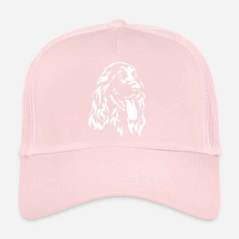 Cocker Spaniel Head "Black Edition" Trucker Cap