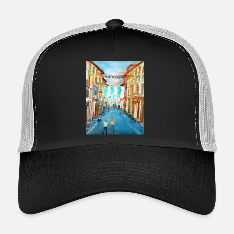 Multergasse - Trucker Cap - black/stone grey