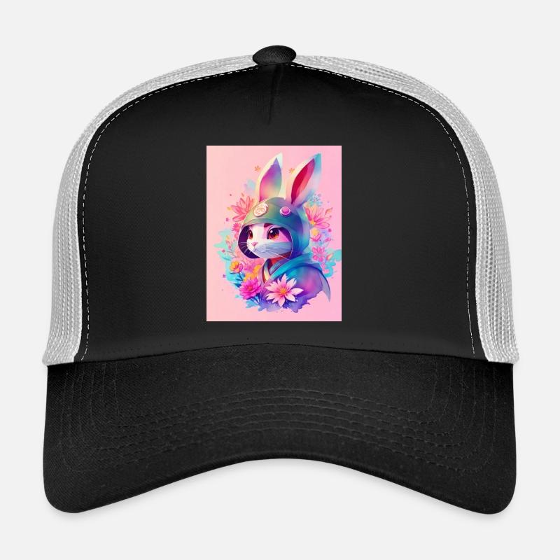 Lapin dans le style numérique Casquette trucker 