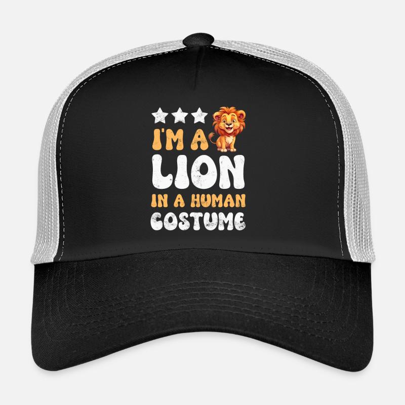 Löwe Löwen - Trucker Cap - Schwarz/Steingrau