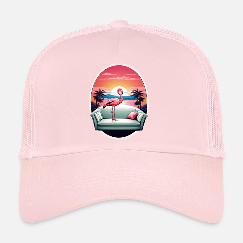Flamingo Sofa Trucker Cap