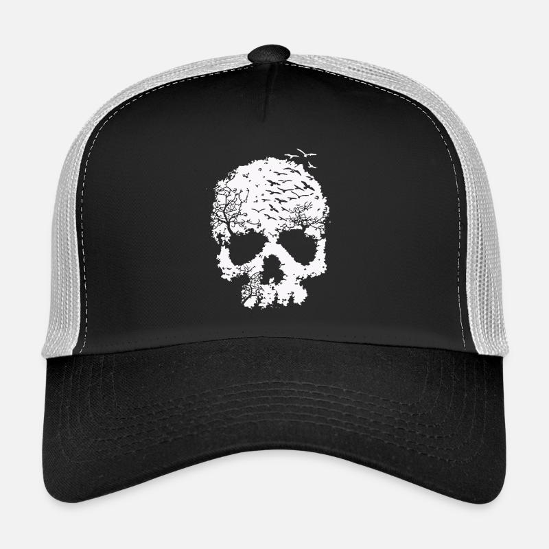 Tree of Life Skull Illustration Trucker Cap