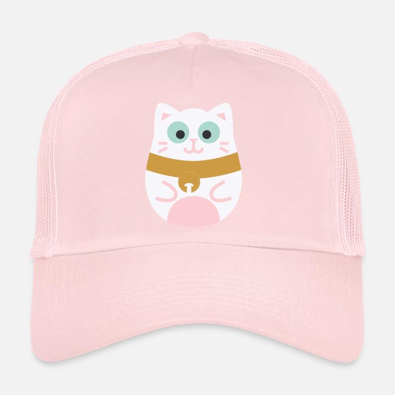 Maneki Neko L Japanische Glückskatze Trucker Cap