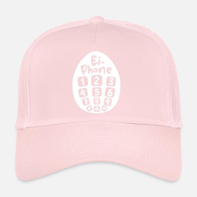 egg phone easter funny designs easter bunny eggs Trucker Cap