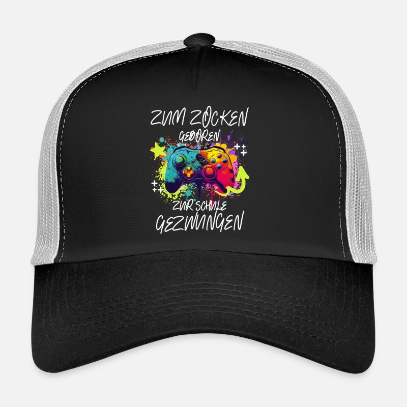 Farbenfroher Controller Gaming Print Pro Gamer Trucker Cap
