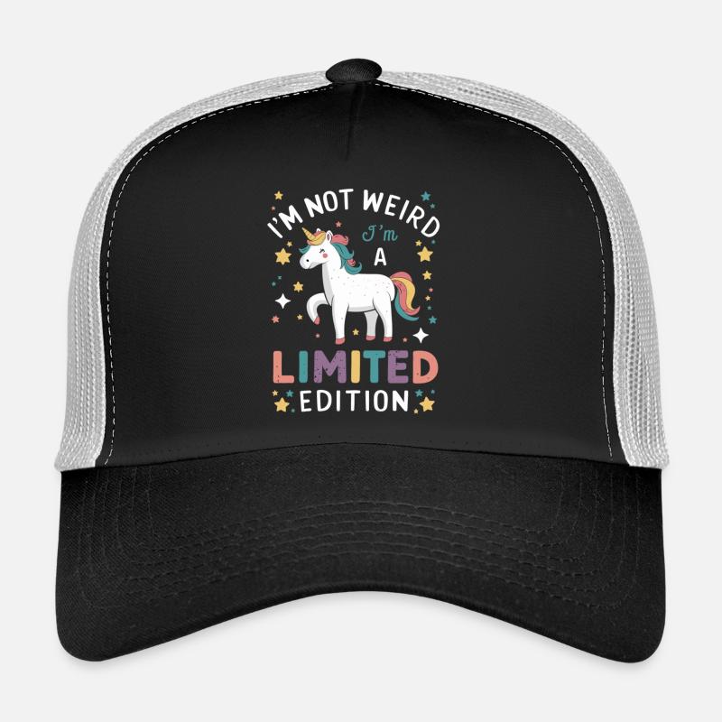 Je ne suis pas bizarre, je suis une édition limitée - Licorne Casquette trucker 