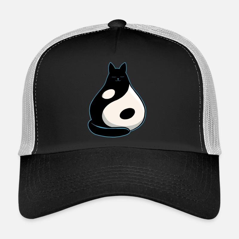 Chat YinYang Casquette trucker 