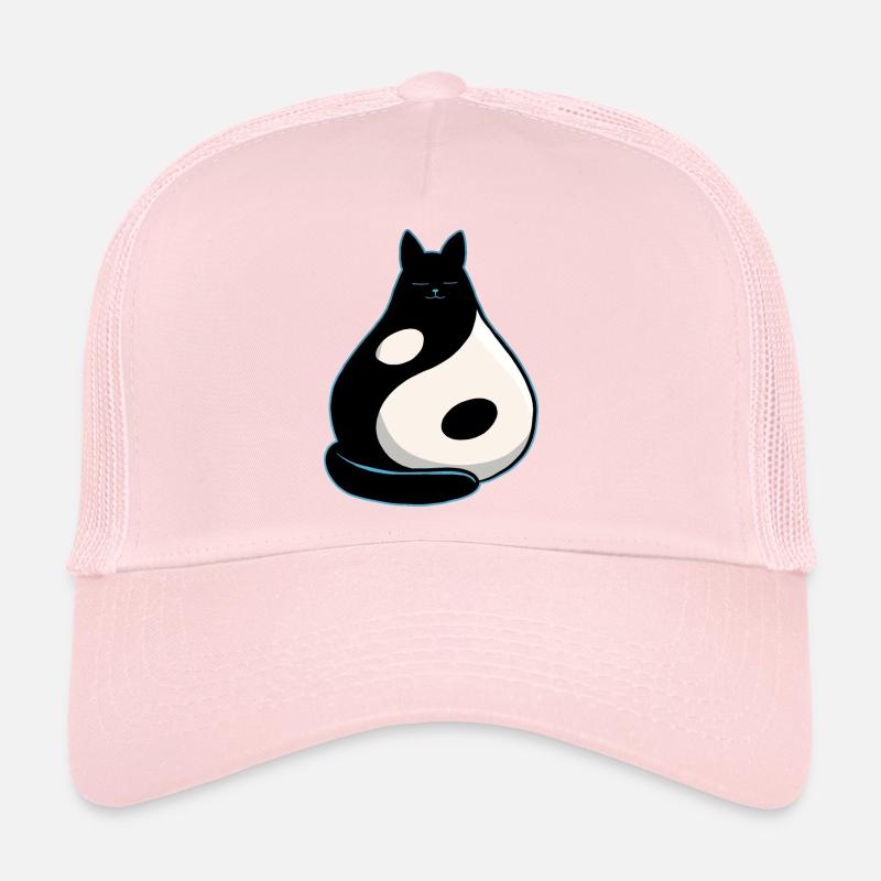 Chat YinYang Casquette trucker 