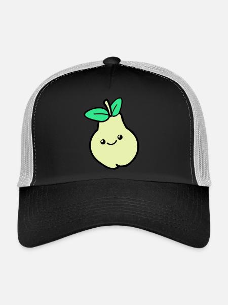 Bande dessinée Poire 02 - Casquette trucker  - noir/gris pierre - Devant