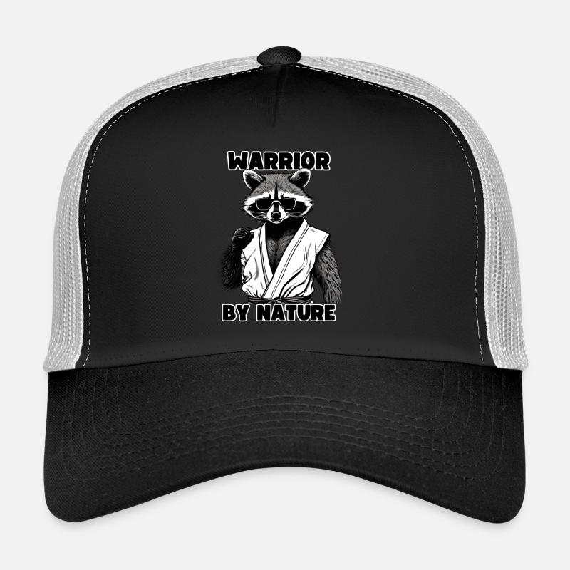 Raccoon Warrior by Nature Gift Idea Trucker Cap