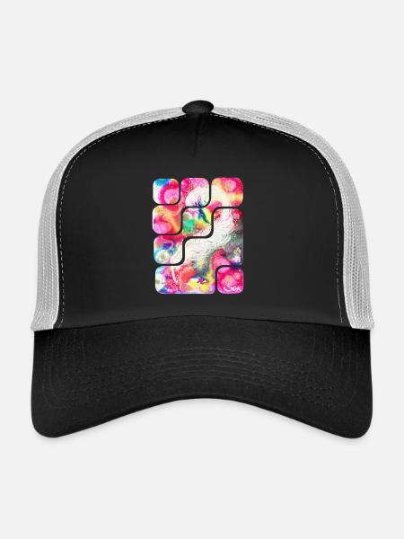 Magic Feather Creativity - Sonja Ariel von Staden - Trucker Cap - black/stone grey - Front
