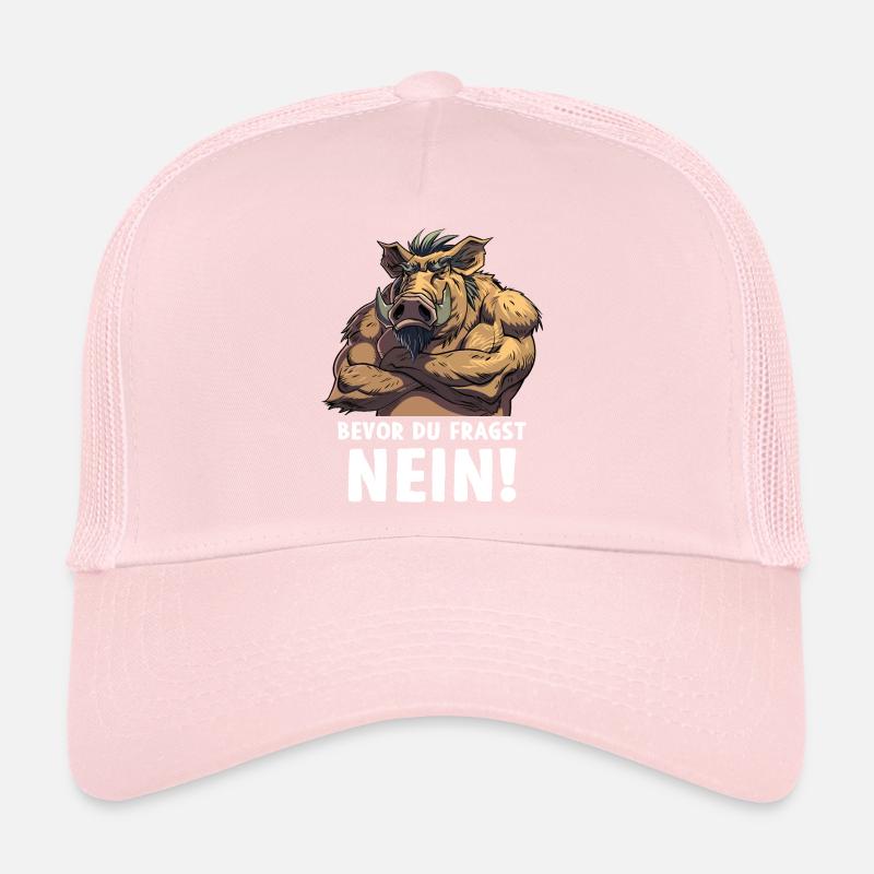 Sanglier avant de demander Forêt sauvage Casquette trucker 