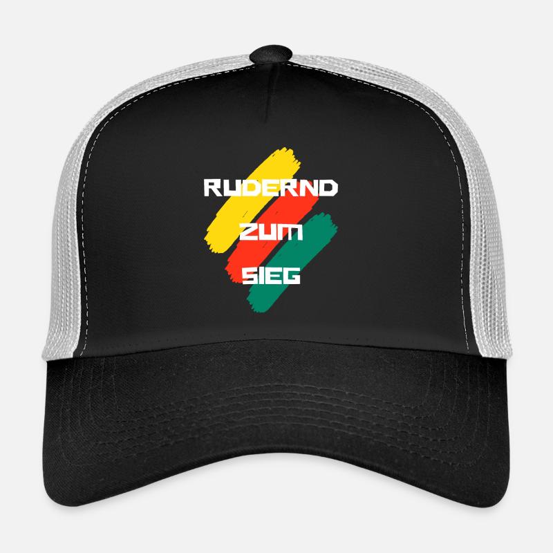 Ramer vers la victoire - Casquette trucker  - noir/gris pierre