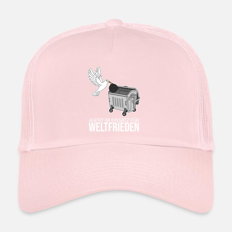 Paix dans le monde - Agent en action Casquette trucker 