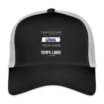 Too busy man - Trucker Cap - black/stone grey - Front