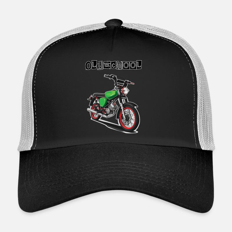 S51 (grün) // Illustration - Trucker Cap - Schwarz/Steingrau