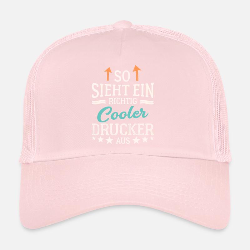 So sieht ein richtig cooler Drucker aus Druckerei Trucker Cap