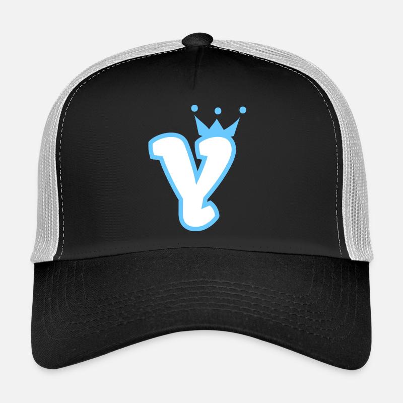 Monogramme y enfant garçon couronne Casquette trucker 