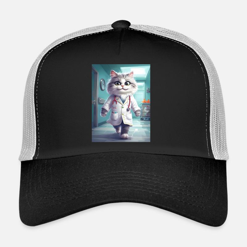 Arzt Katze Beruf Geschenk Trucker Cap