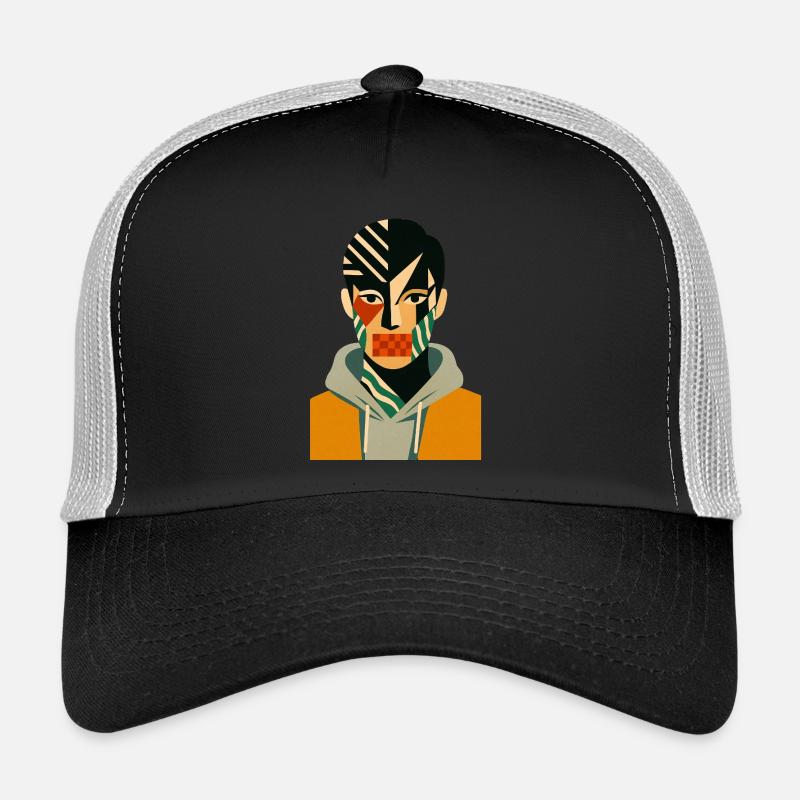 Cv dazzle style - Trucker Cap - black/stone grey