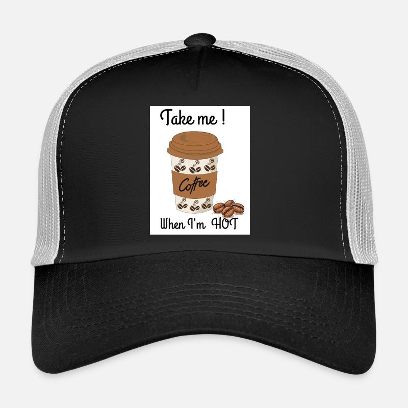 Hot coffee - Trucker Cap - black/stone grey