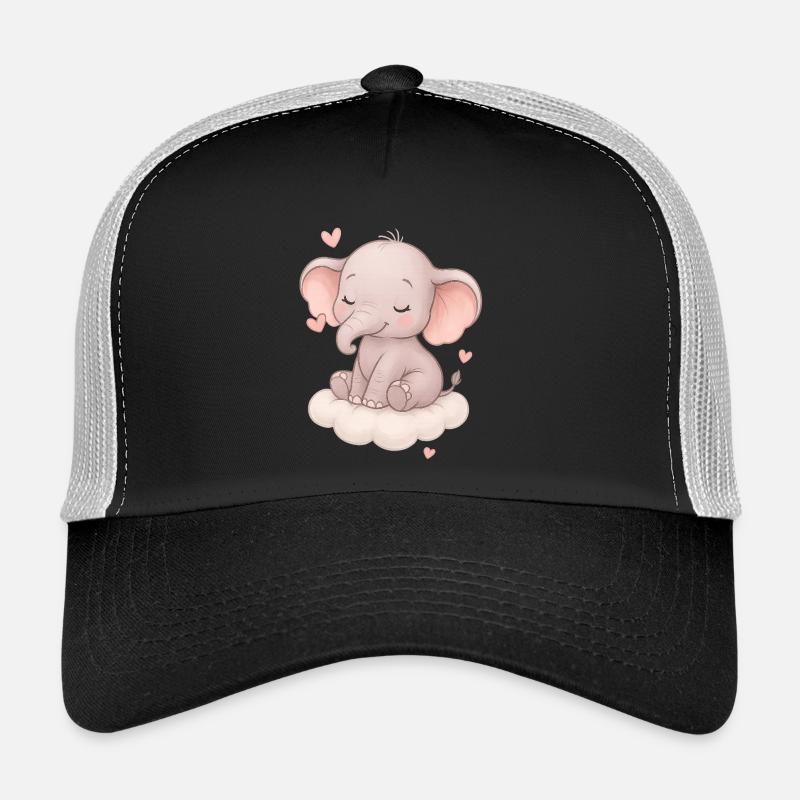 Mignon bébé éléphant Casquette trucker 