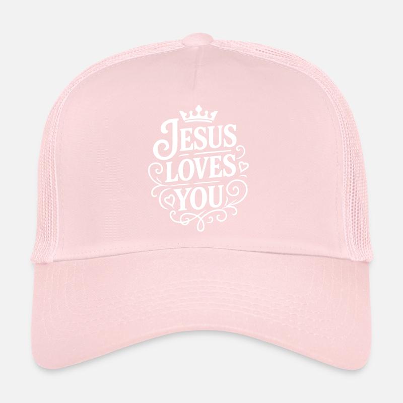 Jésus vous aime Casquette trucker 