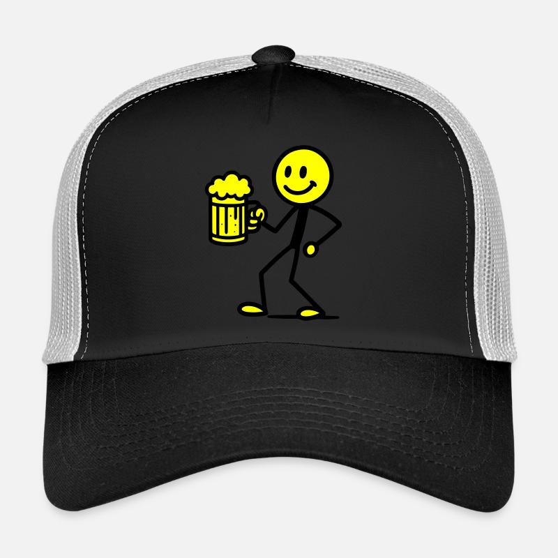 Stick Figure Beer Trucker Cap