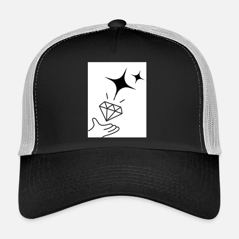 Verso N - Trucker Cap - black/stone grey