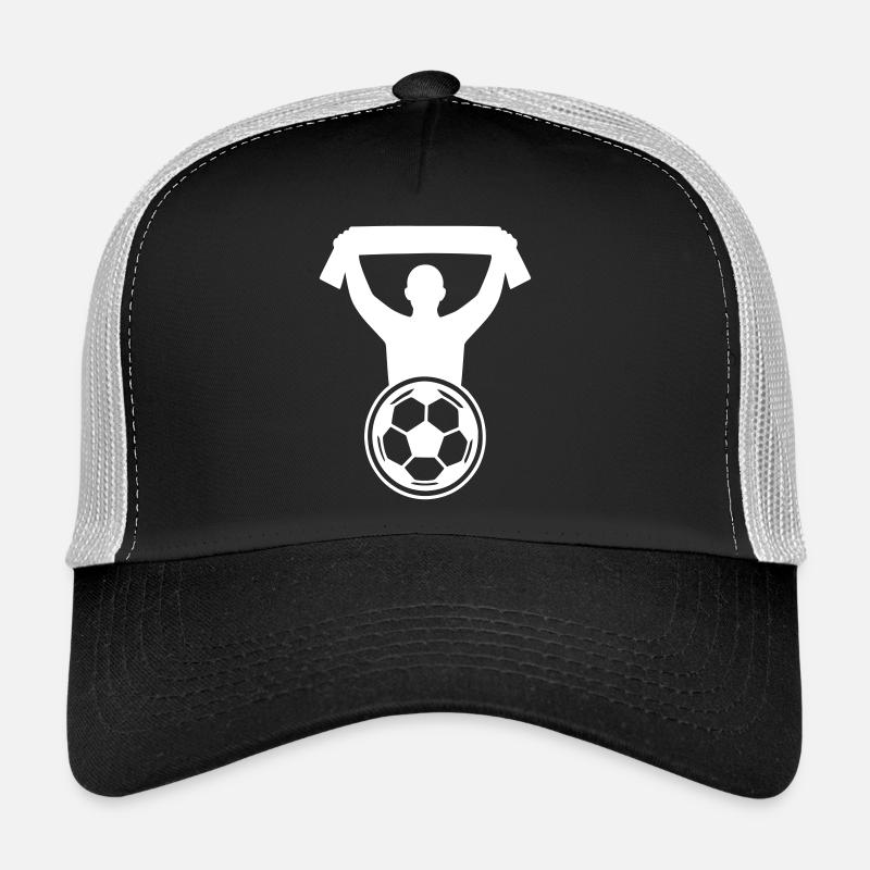 Fussball Fan - Trucker Cap - Schwarz/Steingrau