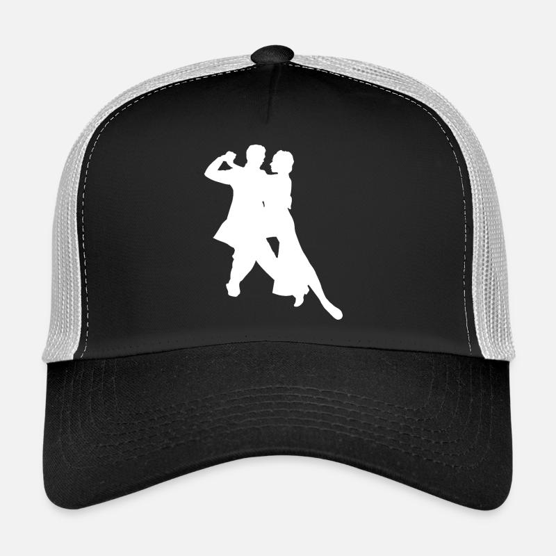 Elegant Dance Couple Silhouette Classical Dance Trucker Cap
