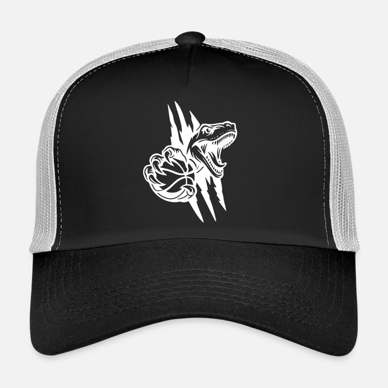 Roaring Raptor Basketball - Trucker Cap - black/stone grey